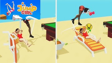 Jump Girl Game 🔥 - GamePlay Walkthrough Part 1 ( iOs Android ) Best Game Jump 🚨 @gaming#games #fyp 