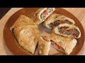 سترومبولي/ خبز البيتزا الملفوفة | بيتزا رولي Stromboli Recipe