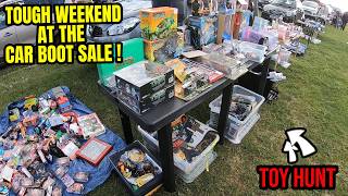 TOY HUNTING WHEN COMPETITION IS FIERCE | Vintage Collectibles Hunt at the CAR BOOT SALE