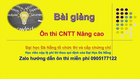 CNTT Nâng cao - Công thức mảng trong excel