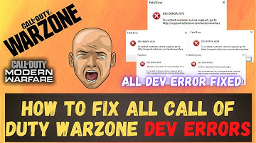 How To Fix ALL Call Of Duty Warzone Dev Errors, Crashes And Black Screens 2021 100% Working COD
