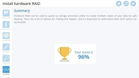 Advanced Hardware Lab 5-2: Install Hardware RAID
