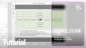 Zebra SimulScan Template Builder Tutorial: Multiple Identifiers
