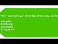 Location/Support & Movement Mcqs | Part 3 | Bone Mcqs | Skeleton System Mcqs | General Anatomy Mcqs