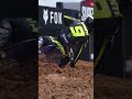 Aaron Tanti sending it into the final corner.. #supercross #monsterenergy