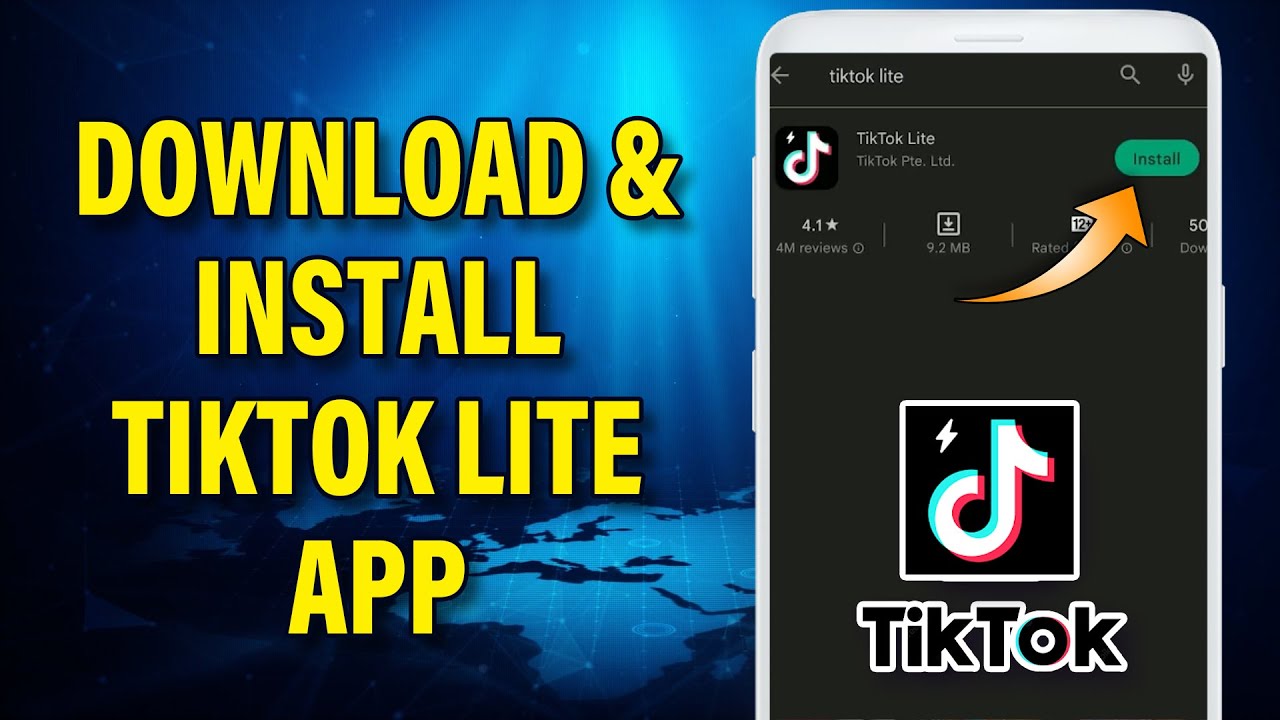 How To Download & Install Tiktok Lite App 2022  TikTok Lite Mobile App  Download & Installation Help 