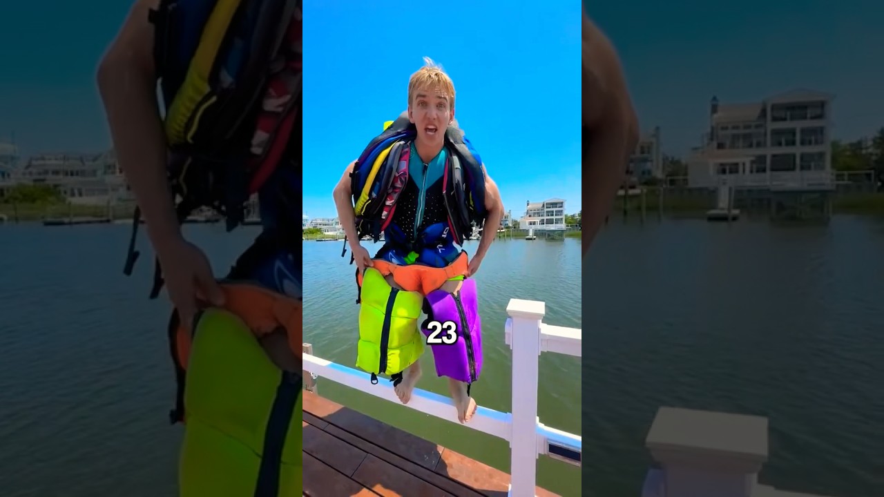 How many life jackets does it take to float?!…