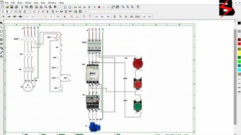 Direct On Line Motor Starter circuit (Industrial Automation) with Cade-Simu  @bawashir