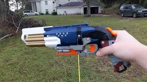 200fps hammershot range test with elite half darts.