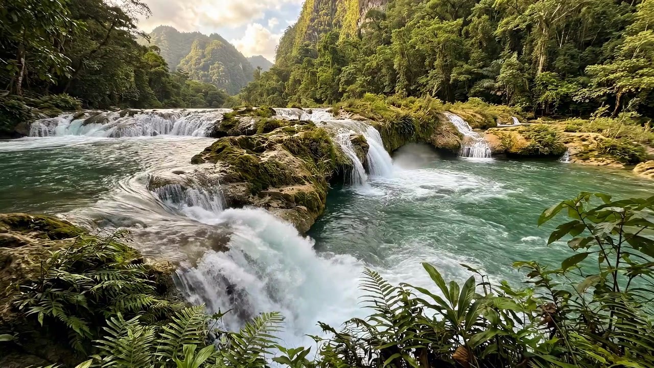 Mountain River Sounds for Sleep and Rest | Soothing Water Flow White ...