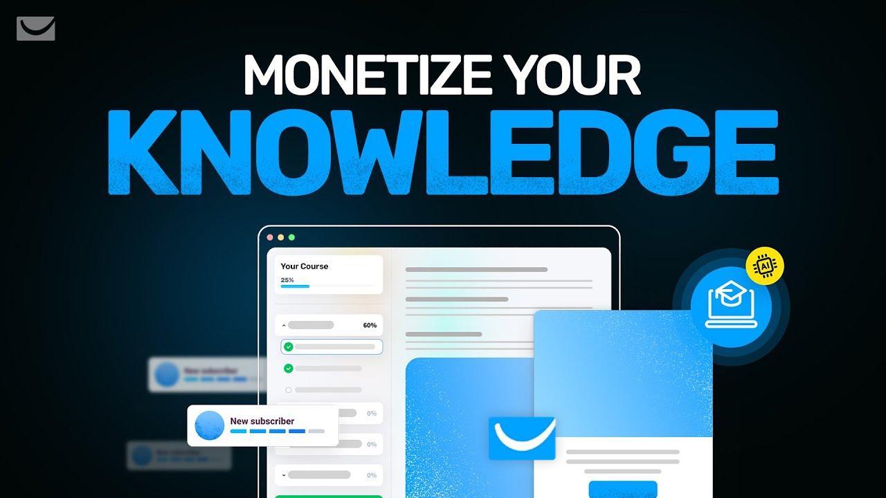 Monetize your knowledge — campaign video for GetResponse