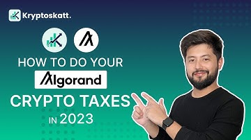 How To Do Your Algorand Crypto Taxes in 2023 Stress-free With Kryptos