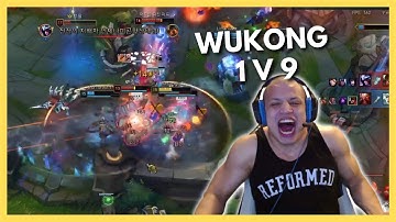 TYLER1 1V9 THIS GAME WITH HIS WUKONG JUNGLE