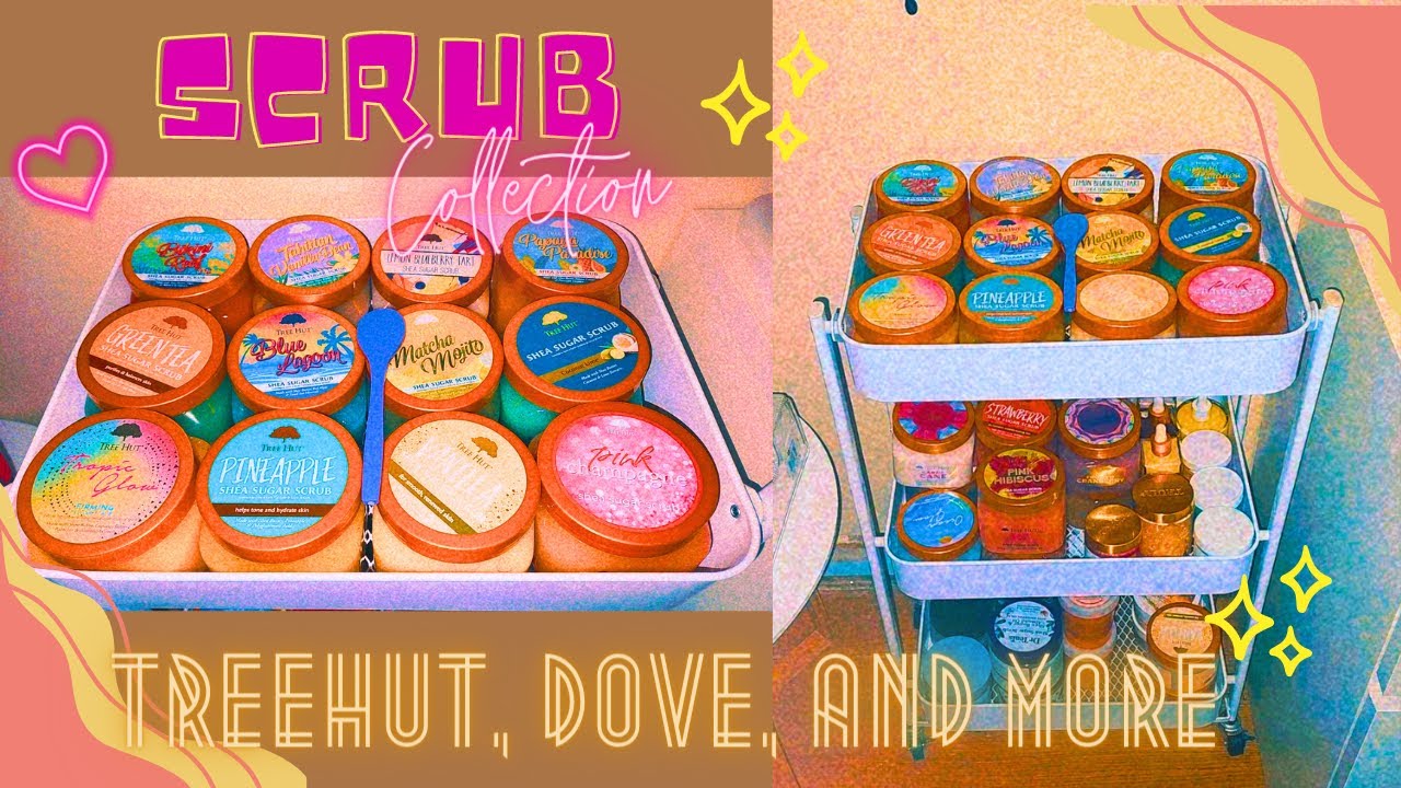 My entire body scrub collection // Tree Hut, Dove, Dr Teal's and more ...