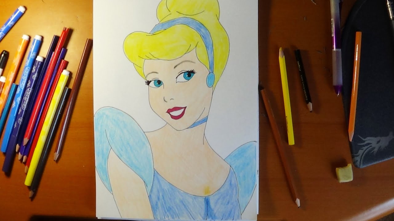ariel drawings tumblr draw Cenicienta, How ÐšÐ°Ðº to dibujar Cinderella, Cómo