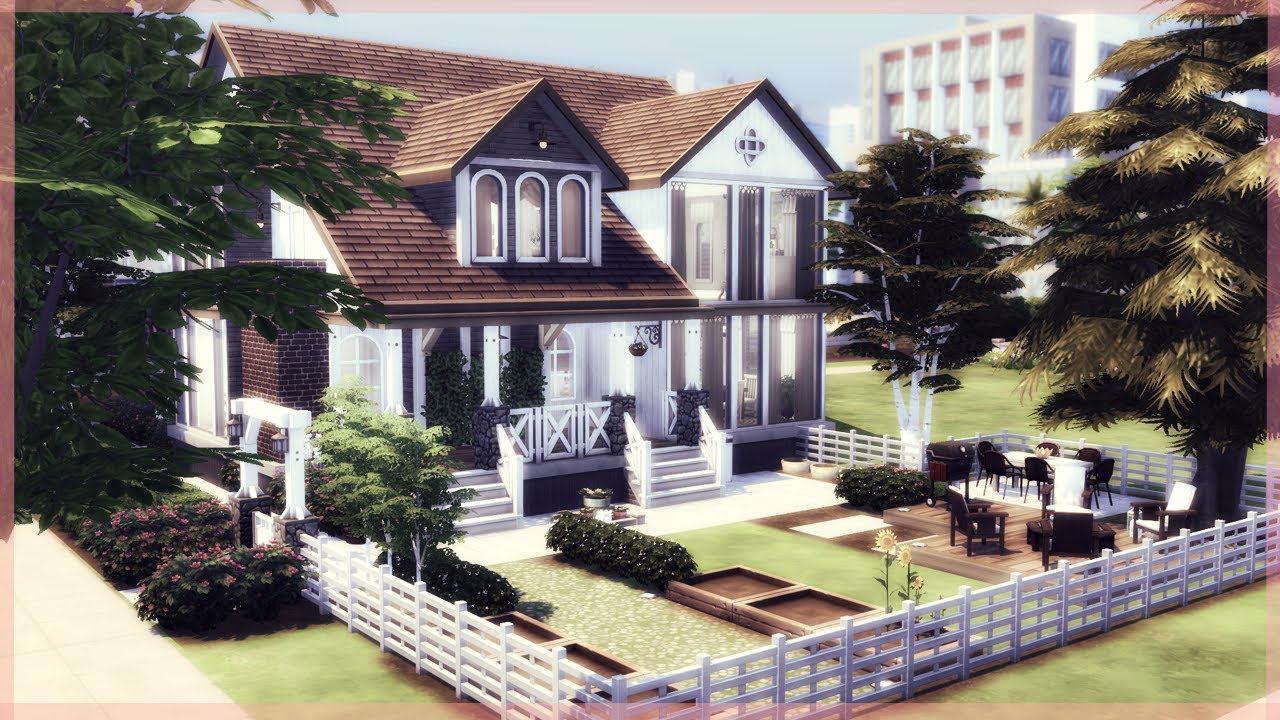 Rustic Modern Ranch 🌻 Carrington House 🌻 The Sims 4 Speed Build Youtube
