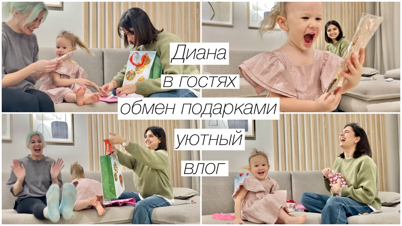 Диана в гостях - не виделись полгода, обмен подарками и уютный вечер вместе | 334