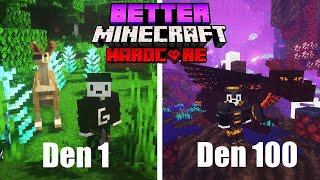 Přežil jsem 100 dní ve Vylepšeném Minecraft Hardcoru...