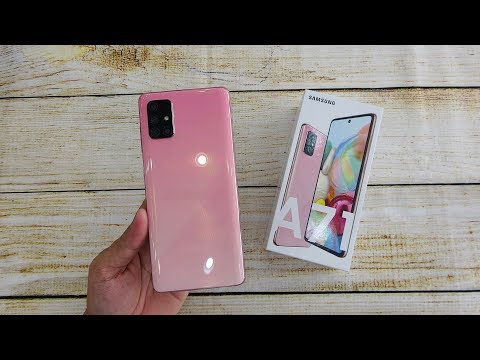 Samsung Galaxy A71 Pink color unboxing