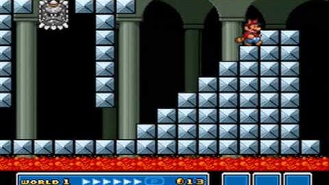 SMB3 for Super Mario All-Stars Custom Level #295 - Koopa Kid Castle Morton