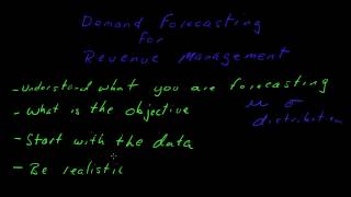 Demand Forecasting for Revenue Management - Intro