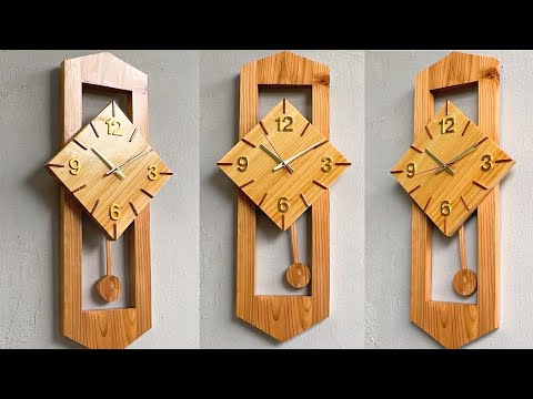 How To Make The Simplest Wooden Pendulum Clock //// Great Woodworking