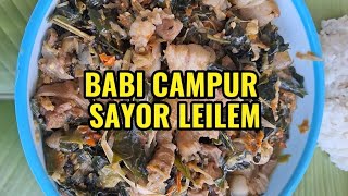 PORK CPAMPUR SAYOR LEILEM RECIPE//Pork dishes @PapaAni02