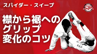 スパイダーガードからのスイープのコツ