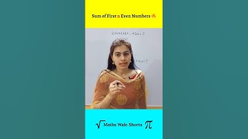 Sum of First n Even Numbers 👍🔥 #shorts #maths