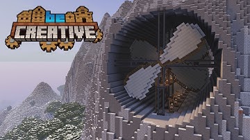 Ik heb een ENORME windmolen gebouwd met de Minecraft Create Mod (BeCreative SMP) [#06]