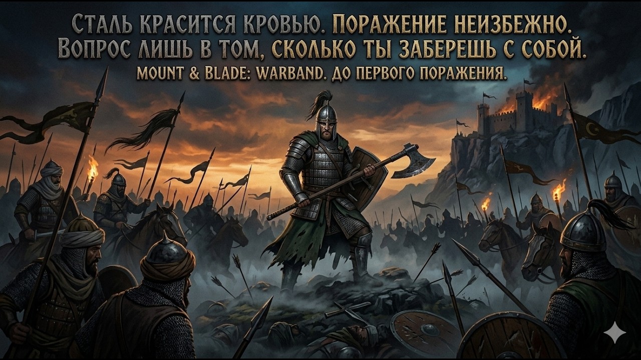 Стрим прохождение Mount & Blade Warband - 1 ( До первого поражения l Максимальная Сложность)