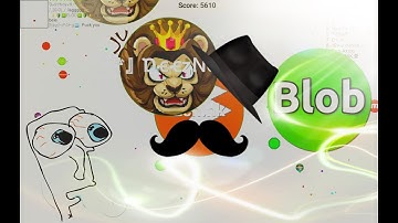 EPIC moments in BLOB.IO// AMAZING POP&DOUBLE SPLIT! -Young Zen