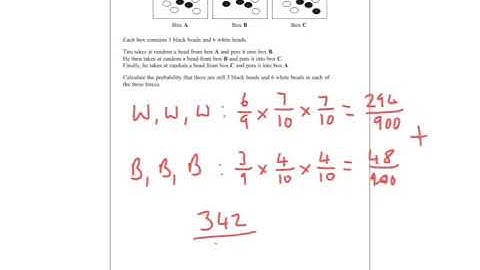 January 2017 IGCSE 3H Probability