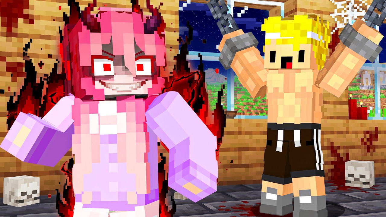 Fui SECUESTRADO por Una CHICA MALVADA en MINECRAFT