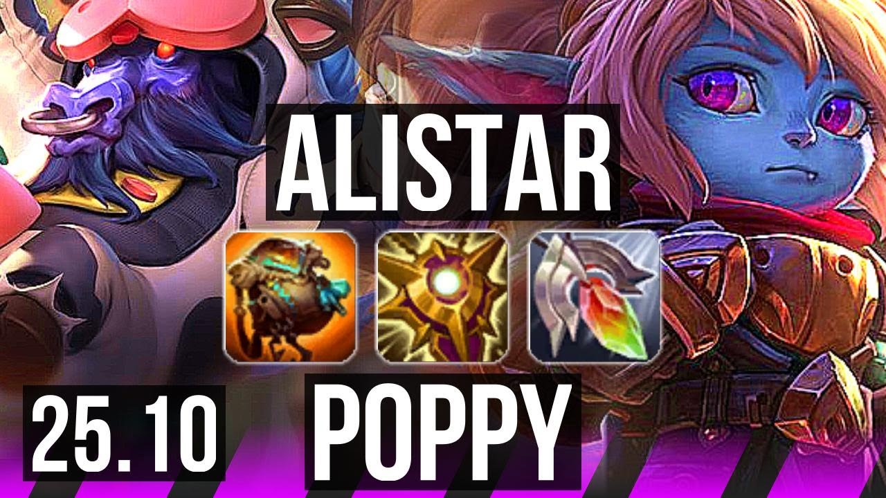 ALISTAR & Jhin vs POPPY & Lucian (SUP) | KR Challenger | 25.10