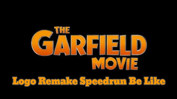 The Garfield Movie Logo Remake Speedrun Be Like