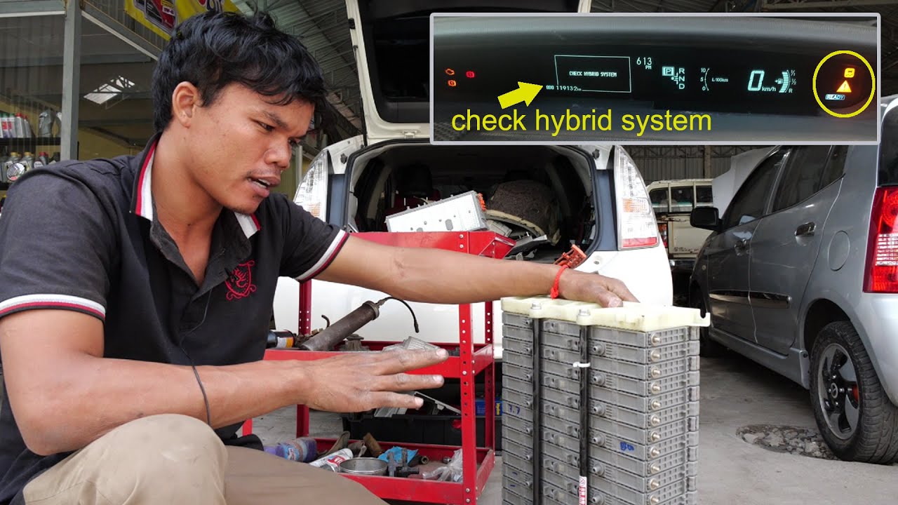 check hybrid system prius 2010 - YouTube