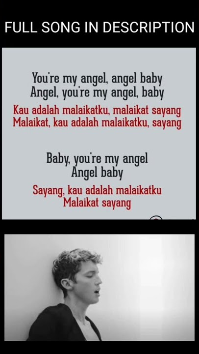 Angel Baby - Troye Sivan (Lirik Lagu Terjemahan) ~ Oh my angel, angel baby angel, you're my angel