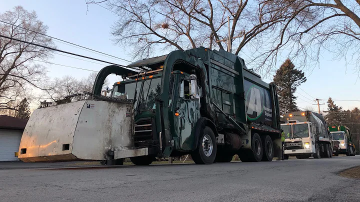 Waste Management/ Advanced Disposal Garbage Truck Compilation- Beach Park