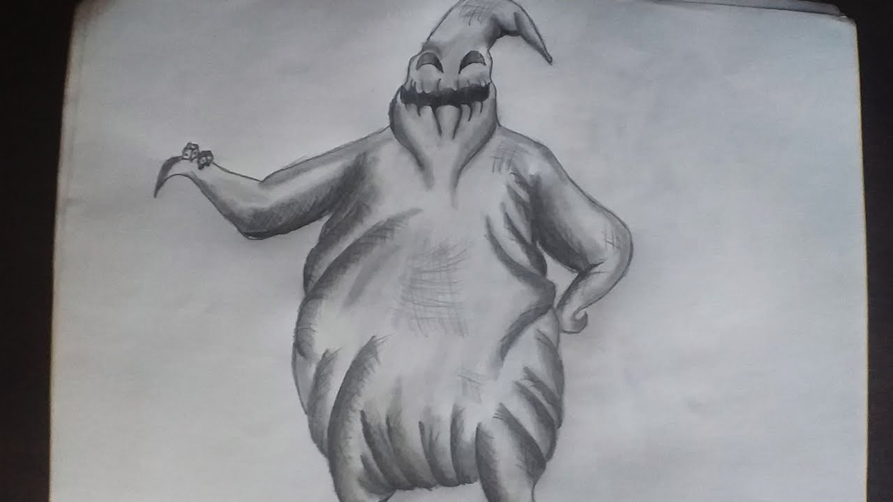 dibujo con lápiz a Oogie Boogie del extraño mundo de Jack👻☠️🎃 - YouTube