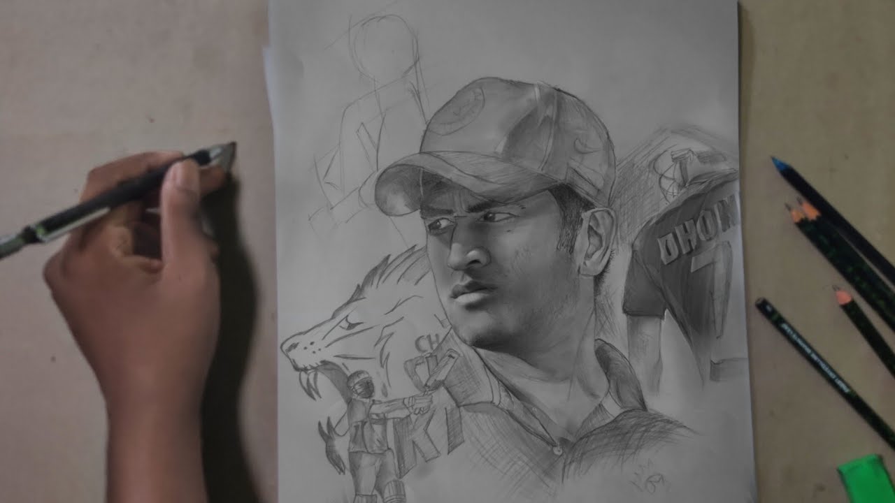MS Dhoni Fan Art
