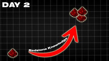 I Tried Learning REDSTONE As a Beginner - DAY 2