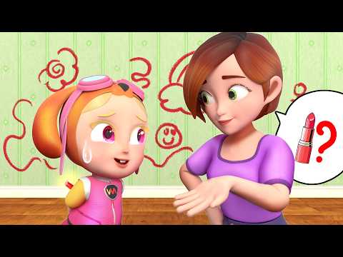 Where Is Mommy’s Lipstick?💄 | Who Took It? | Good Habits for Kids | Rosoo Nursery Rhymes