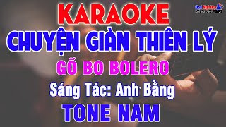 Chuyện Giàn Thiên Lý Karaoke Gõ Bo Bolero Tone Nam Nhạc Sống || Karaoke Đại Nghiệp