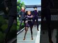 Yuji Itadori Megumi Kugisaki 3 people squad Gambare Gambare Senpai Dance Jujutsu Kaisen #shorts