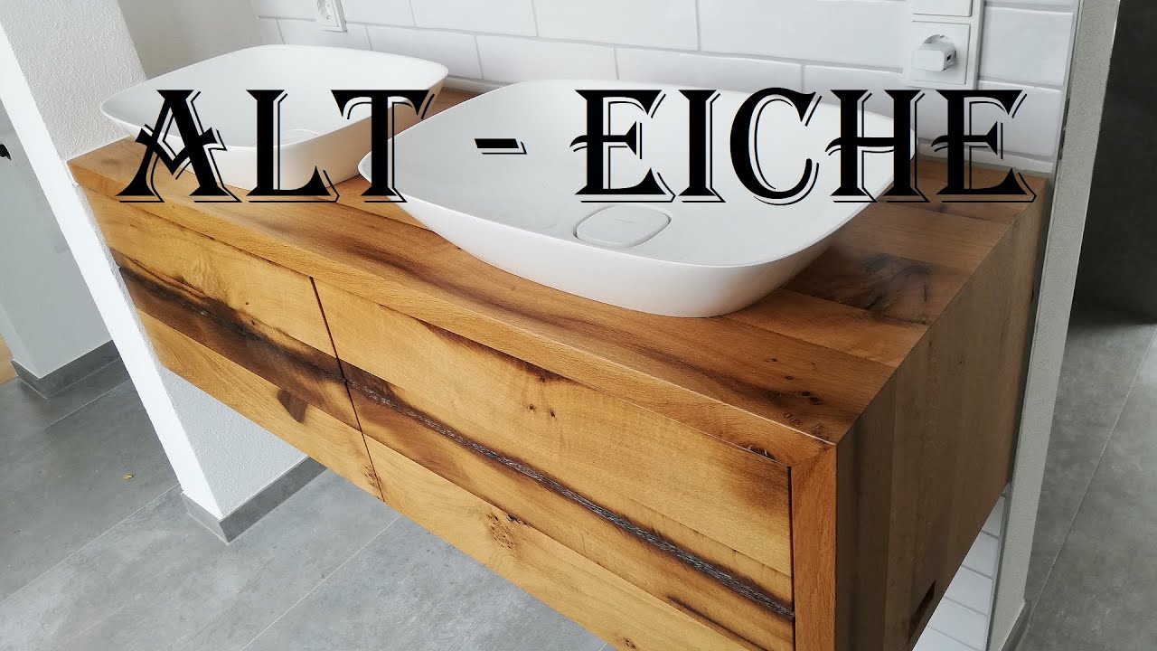 Möbelbau aus Fachwerkbalken - Waschtisch