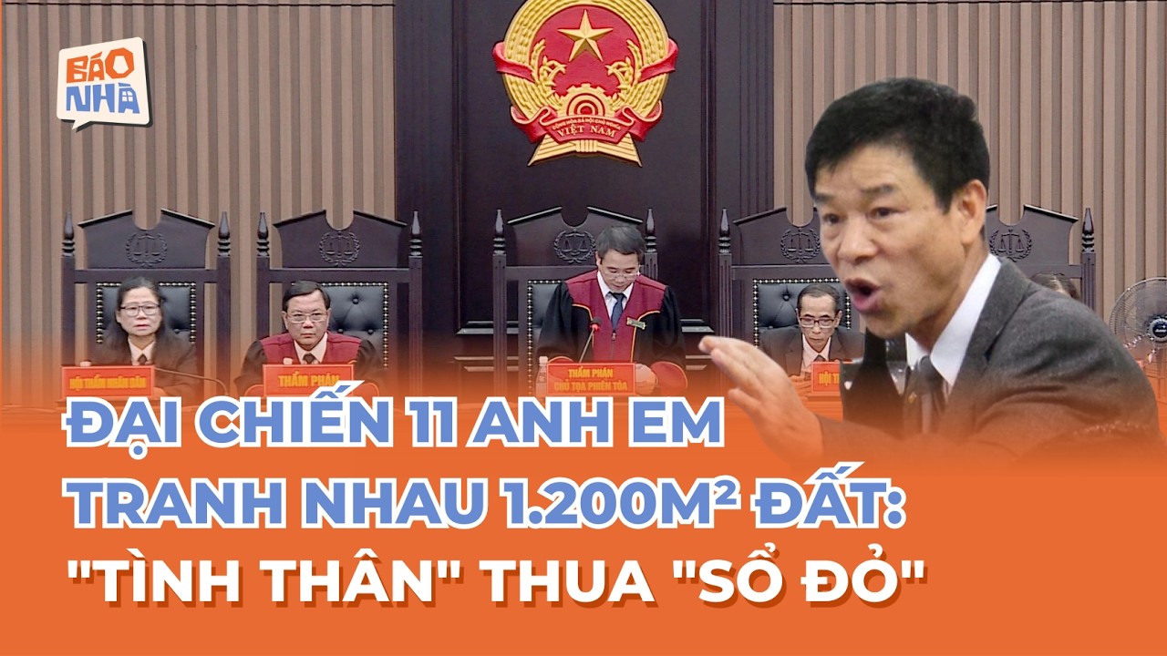 ĐIỂM TUẦN 8/26: ĐẠI CHIẾN 11 ANH EM TRANH NHAU 1.200M² ĐẤT: 