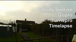 updated turnspro Batch 2 test gopro timelapse Cloudy sunrise birds on feeder