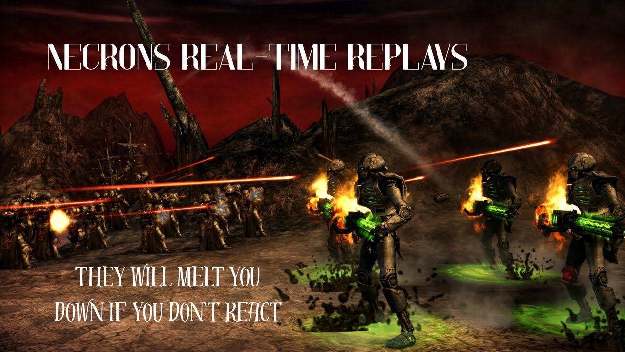 Dawn of War DE | Necrons vs Sisters of Battle | Real-Time Replay