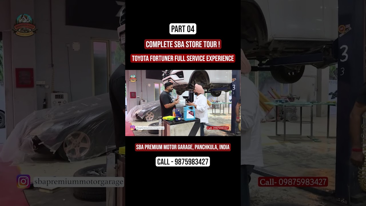 ⁣Part 03 | 🚗 Inside Toyota Fortuner Service + Complete SBA Store Tour ! | SBA Premium Motor Garage